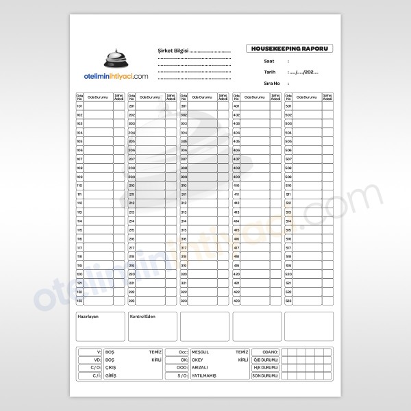 Housekeeping Raporu 1