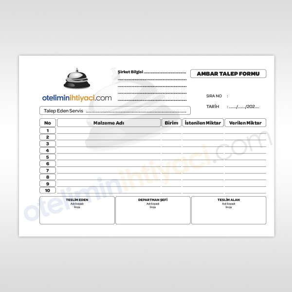 Ambar Talep Formu