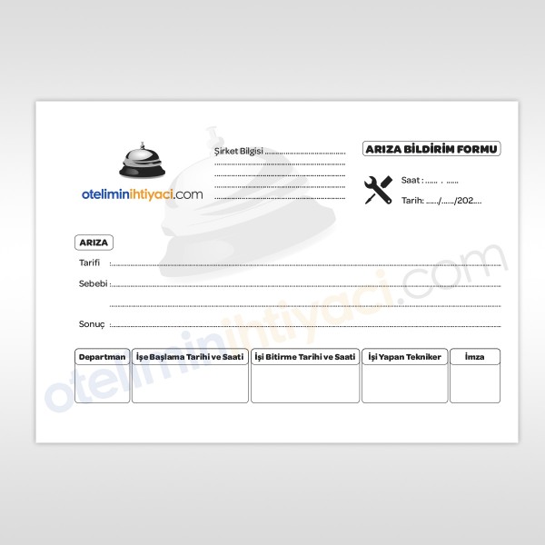 Arıza Bildirim Formu