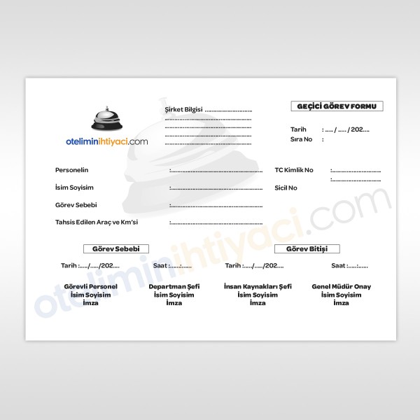 Geçici Görev Formu
