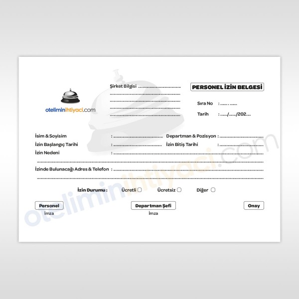 Personel İzin Belgesi