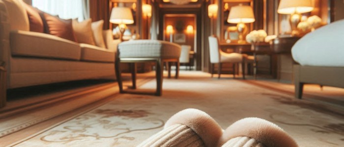 Otel Tipi Lüks Tela Süngerli Astarlı Terlik: Konfor ve Şıklığın Buluştuğu Nokta